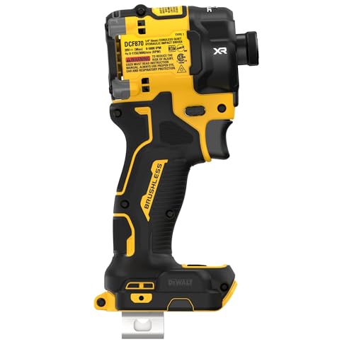 DEWALT 20V MAX XR 1/4 Inch Cordless Quiet Hydraulic Impact Driver, Bare Tool Only (DCF870B)