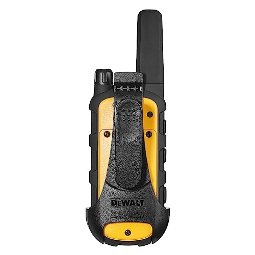 DEWALT FRS Walkie Talkies Long Range 2 Way Radio, 2 Watt, Waterproof & Rechargeable, 6 Pack with 6 Headsets, 3DXFRS800-SV1