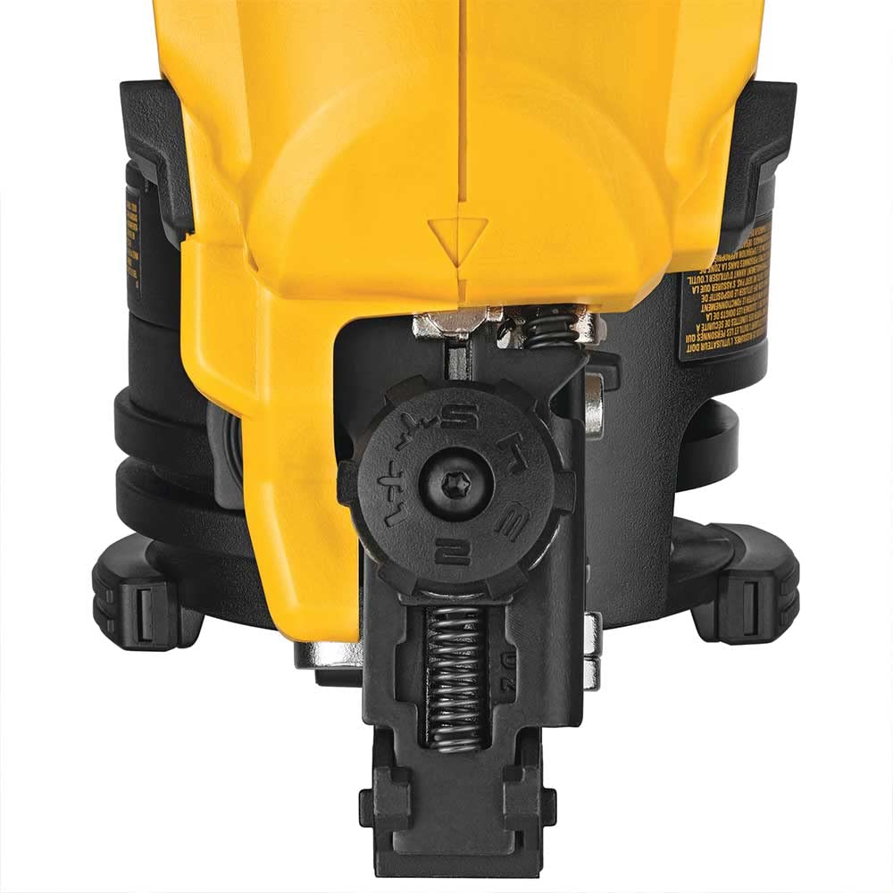 DeWalt 20V MAX Brushless 15 Degree Cordless Coil Battery Powered Roofing Nailer with Tool-Free Nail Tray (Yellow and Black)