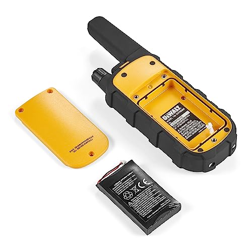 DEWALT FRS Walkie Talkies Long Range 2 Way Radio, 2 Watt, Waterproof & Rechargeable, 6 Pack with 6 Headsets, 3DXFRS800-SV1