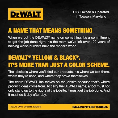 DEWALT FRS Walkie Talkies Long Range 2 Way Radio, 2 Watt, Waterproof & Rechargeable, 6 Pack with 6 Headsets, 3DXFRS800-SV1