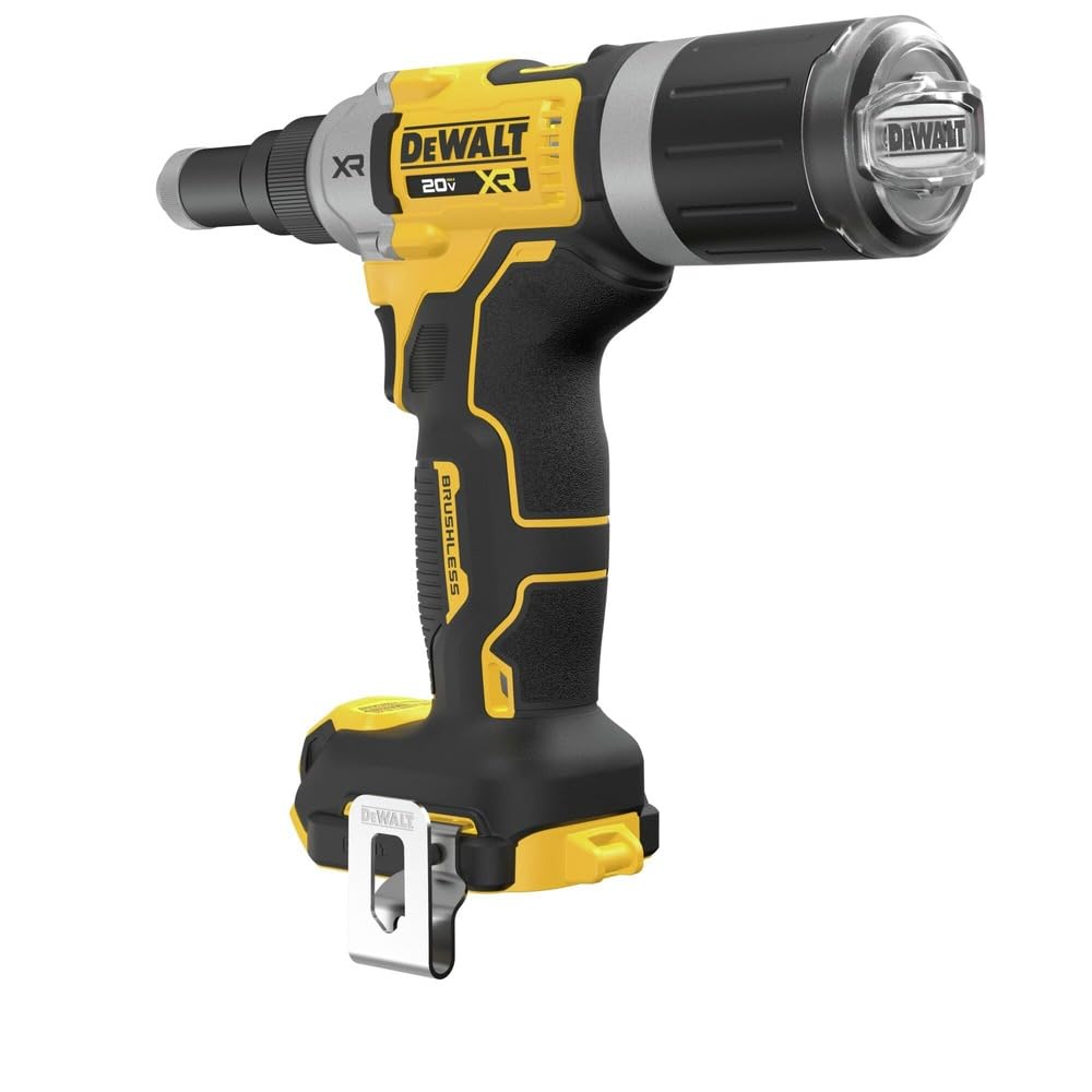 DEWALT 20V MAX XR Cordless Rivet Tool, 1/4", Bare Tool Only (DCF414B)