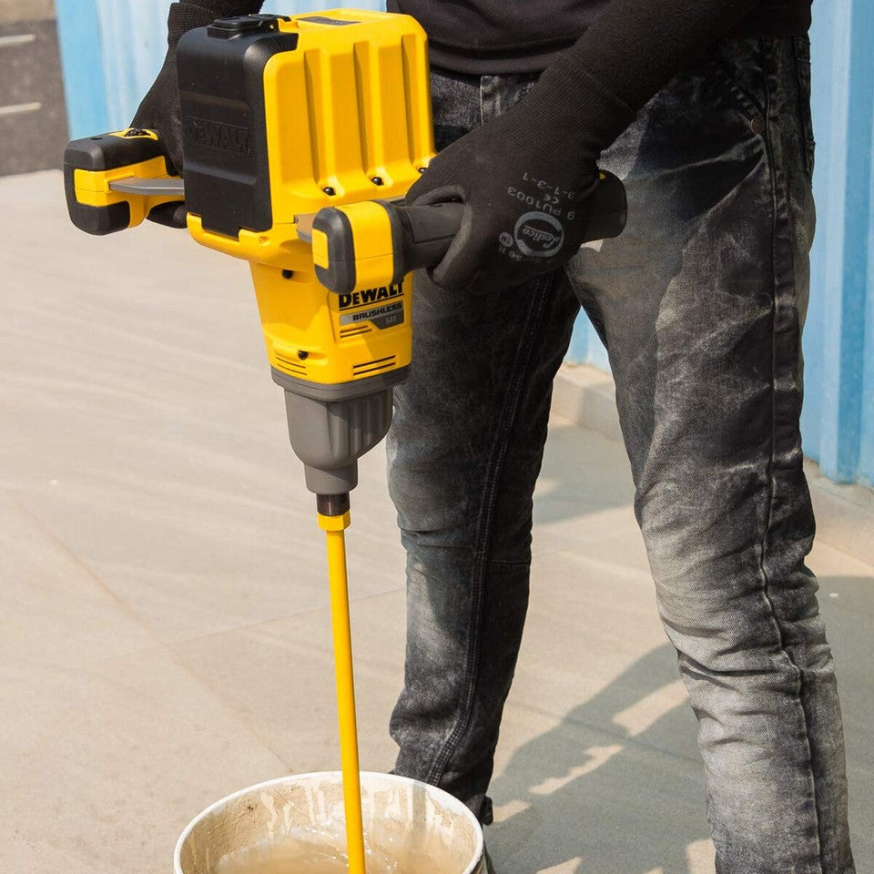 Dewalt DCD240X2 54V XR Flexvolt Brushless Paddle Mixer 2 x 9Ah Battery & Charger