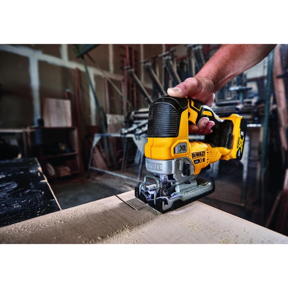 DEWALT 20V MAX XR Jig Saw, 3,200 Blade Speed, Cordless, Brushless Motor, LED Light, Bare Tool Only (DCS334B)