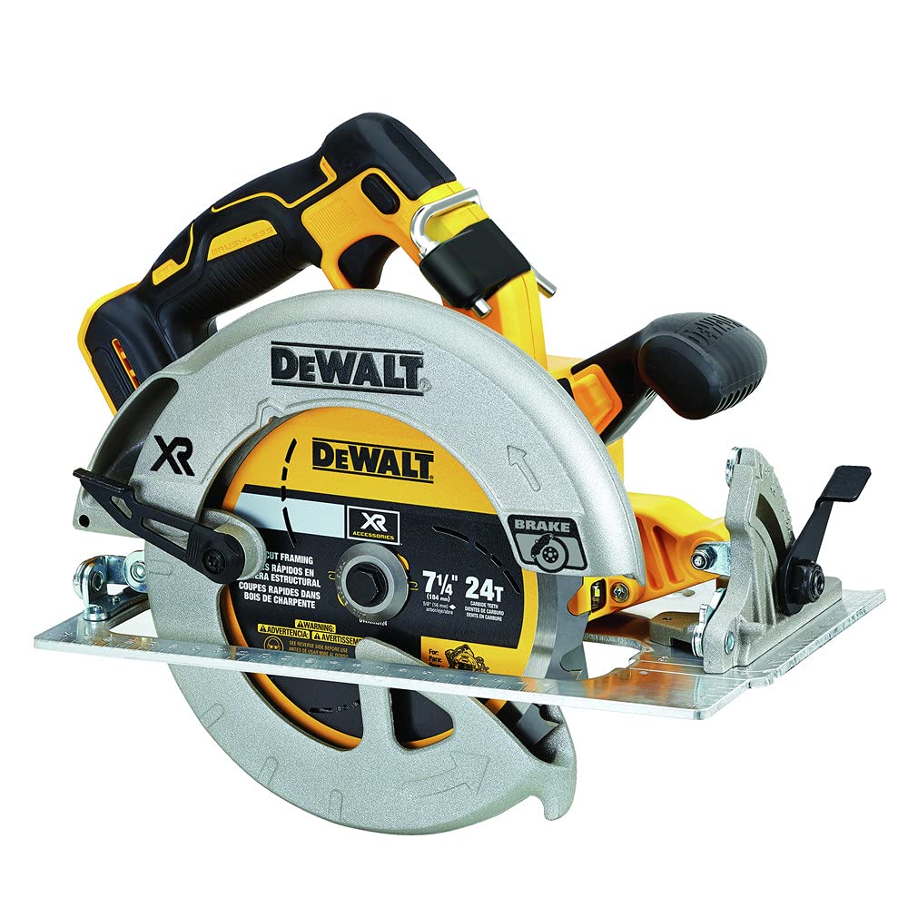 DEWALT 20V MAX Circular Saw Cordless with Brake, 7-1/4 Inch, Tool Only (DCS570B)