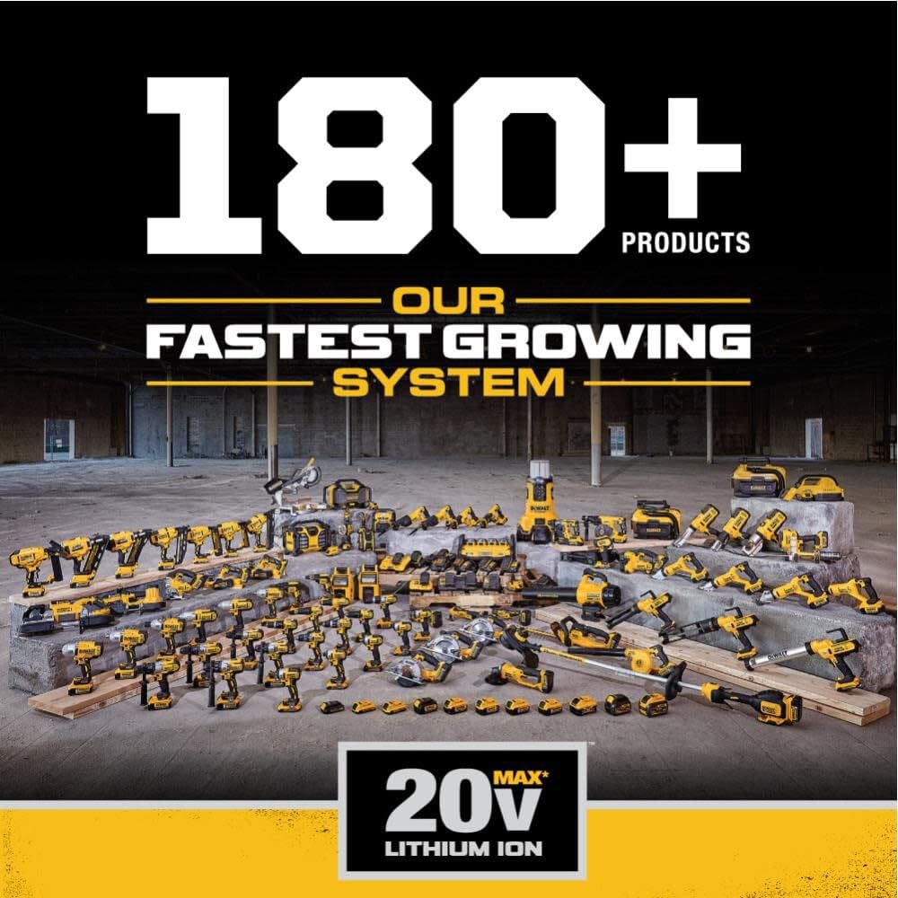 DEWALT 20V MAX Bluetooth Radio, 100 ft Range, Portable for Jobsites (DCR025)