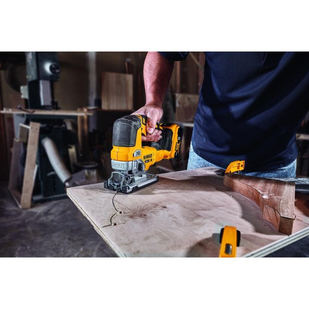 DEWALT 20V MAX XR Jig Saw, 3,200 Blade Speed, Cordless, Brushless Motor, LED Light, Bare Tool Only (DCS334B)