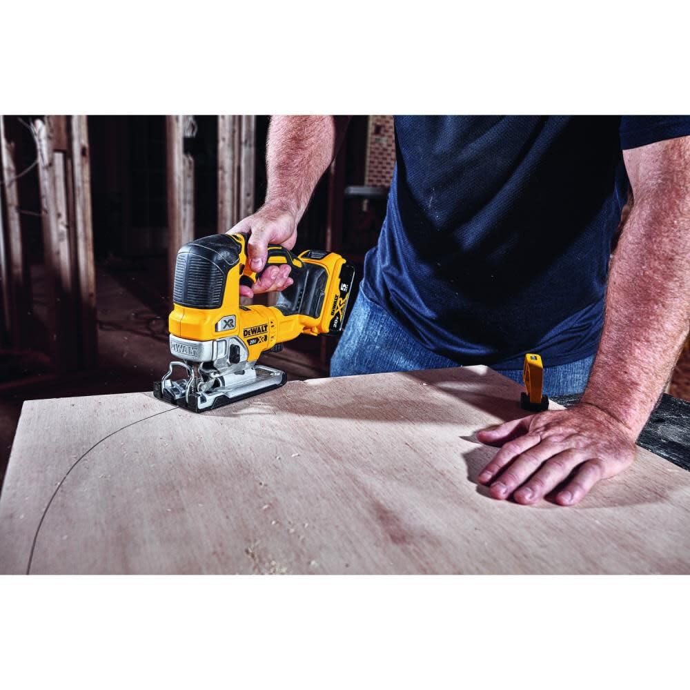 DEWALT 20V MAX XR Jig Saw, 3,200 Blade Speed, Cordless, Brushless Motor, LED Light, Bare Tool Only (DCS334B)