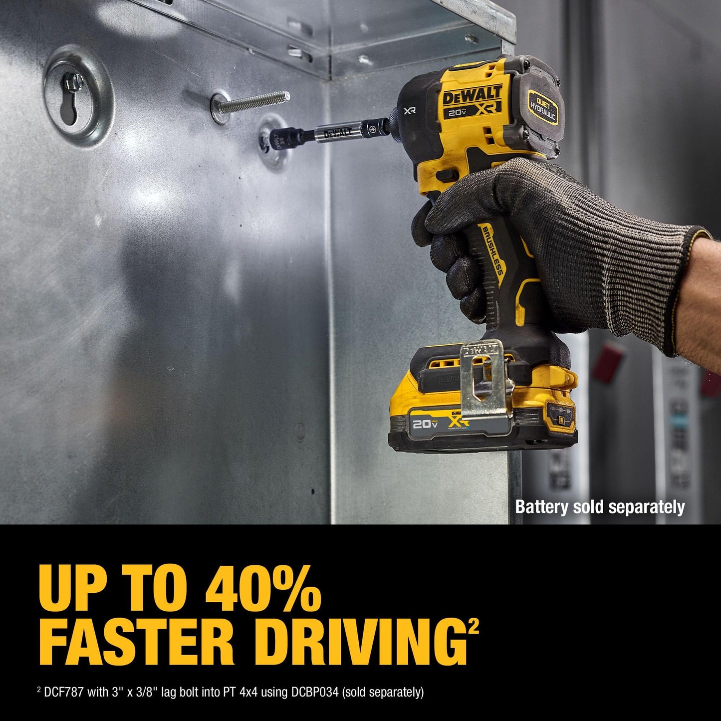 DEWALT 20V MAX XR 1/4 Inch Cordless Quiet Hydraulic Impact Driver, Bare Tool Only (DCF870B)