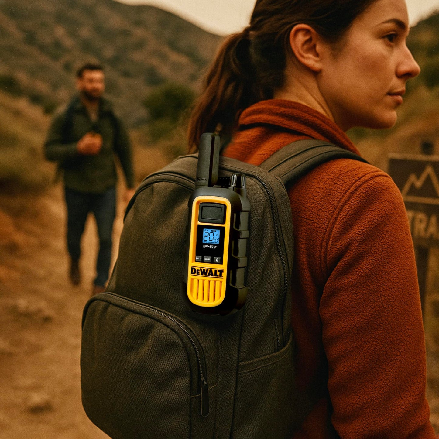 DEWALT FRS Walkie Talkies Long Range 2 Way Radio, 2 Watt, Waterproof & Rechargeable, 6 Pack with 6 Headsets, 3DXFRS800-SV1