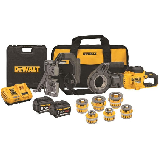 DEWALT FLEXVOLT 60V MAX* Pipe Threader Kit, Die Heads (DCE700X2K)